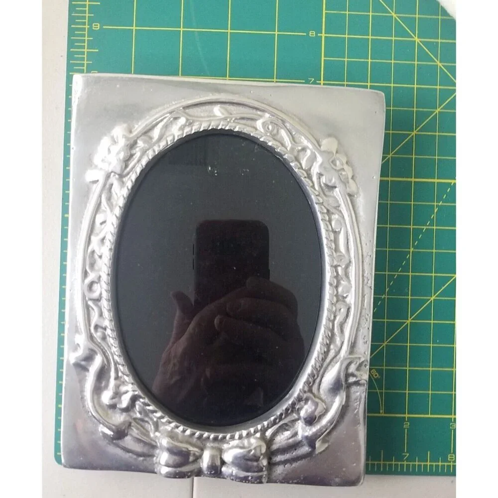 Vintage Silver Pewter Photo Frame 4x6
